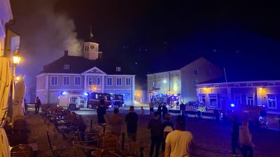 Brand i Gamla stan i Borgå.