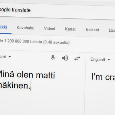 Google käännös matti mäkinen