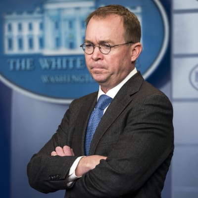 En arkivbild på Vita husets tf stabschef Mick Mulvaney från den 19 januari 2018.
