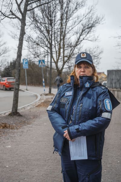 Överkonstapel Heidi Warelius vid polishuset i Böle.
