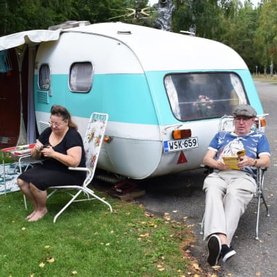 Tom Vuorinen ja Anne-Marjatta Laakso-Vuorinen, Turun Ruissalo Camping.