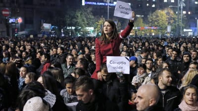 Demonstration i Bukarest
