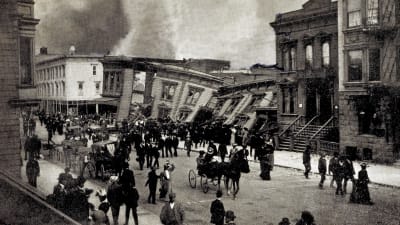 Jordbävningen i San Francisco 1906.