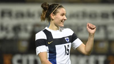 Natalia Kuikka firar i landslaget.