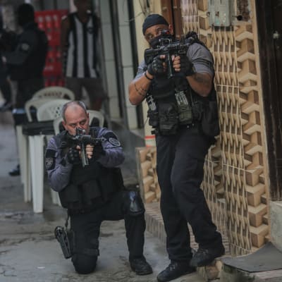 Poliisin operaatio Rio de Janeirossa.