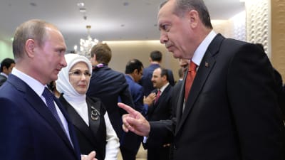 Turkiets president deltog i invigningen av moské i Moskva