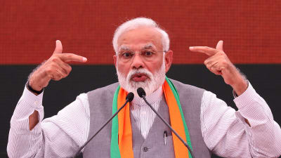 Indiens premiärminister Narendra Modi och hans BJP är förhandsfavoriter inför valet