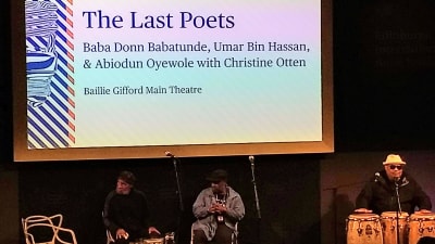 The Last Poets uppträder på Edinburgh Intenational Book Festival