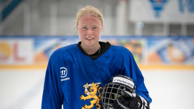 Ida Kuoppala i landslagets träningströja