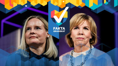 Partiledarna Riikka Purra och Anna-Maja Henriksson.