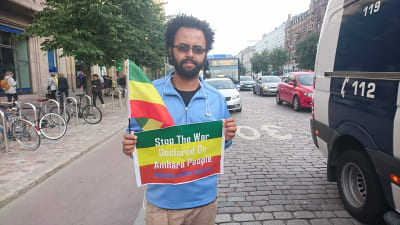 Muluken Tesfaw, före detta journaalist, protesterade mot förtrycket i Etiopien