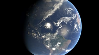 Satellitbild av orkanen Joaquin den 1 oktober 2015.