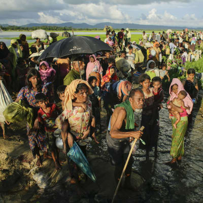 Rohingyer på flykt från Burma.