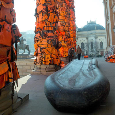 Installation av Ai Weiwei vid Konserthuset i Berlin