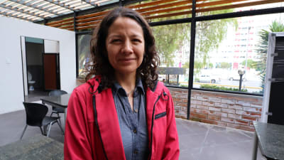 Johanna Espín, docent i säkerhet och försvar på universitet AIEM i Ecuador.