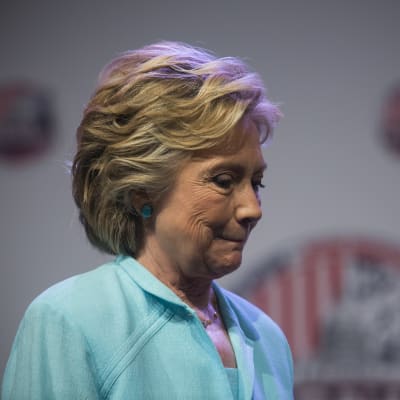 Hillary Clinton under ett valmöte i augusti 2016.