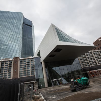Europeiska centralbankens nya huvudbyggnad i Frankfurt