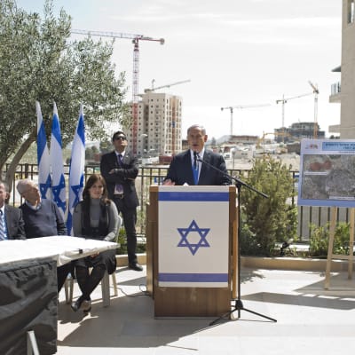 Benjamin Netanyahu - valkampanj i  Har Homa