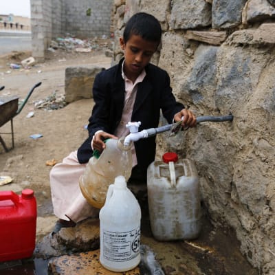 Humannitär katastrof i Jemen 22 Juli 2015.
