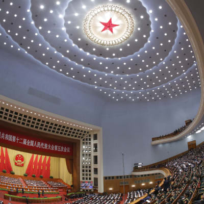 3000 delegater deltar i den årliga Folkkongressen, Kinas högsta lagstiftande organ