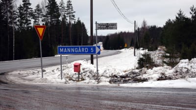 Avtaget till Mangård i Raseborg. 
