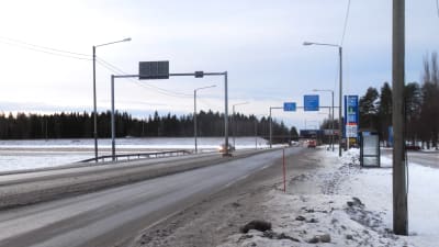 Riksväg 8 vid Edsevö i Pedersöre
