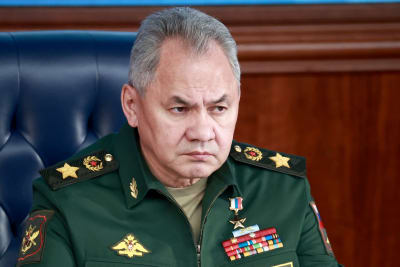 Rysslands försvarsminister Sergej Sjojgu under ett möte den 21.12.2022.