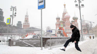 Snö i Moskva