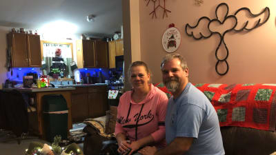Justine och John Ord, i sitt hem i Susquehanna i Pennsylvania.