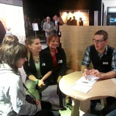 Väkeä Business Dayssa Lahdessa.