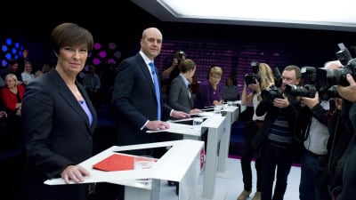 Mona Sahlin och Fredrik Reinfeldt
