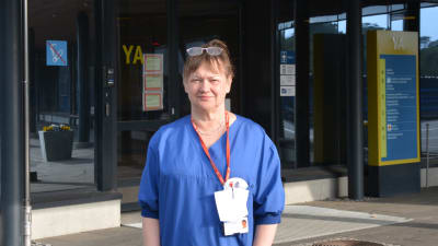 Servicechef Ann-Katrin Brandtberg på Vasa centralsjukhus.
