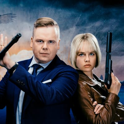 Pysäyttäkää Nyqvist -TV-sarjan hahmoja.