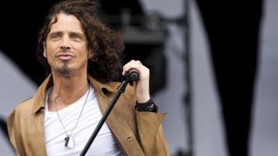 Rocksångaren Chris Cornell på Pinkpop-festivalen i Nederländerna i maj 2009.