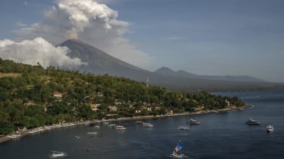 Vulkanutbrott i Bali.