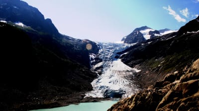 Triftglaciären i Schweiz