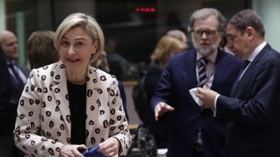 Södra Belgiens dvs Flanderns finansminister Hilde Crevits i Bryssel 2019.