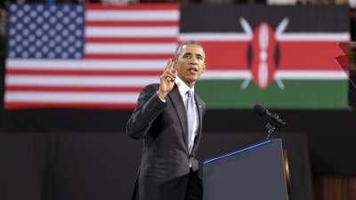 USA:s president Barack Obama avslutar idag sitt besök i sin fars hemland Kenya. Hans sista programpunkt var ett tal på en idrottsarena i Nairobi.