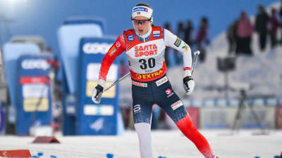 Ingvild Flugstad Östberg åker skidor.