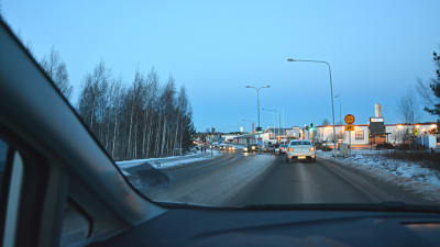 Bilkö under vintern i Stenhaga i Vasa