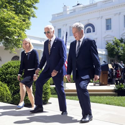 Magdalena Andersson, Joe Biden ja Sauli Niinistö.