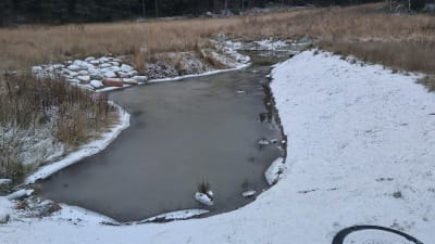 Bassäng för dagvatten.