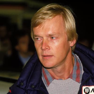 Ralliautoilija Ari Vatanen kuvattuna vuonna 1984 RAC-rallissa Britanniassa.