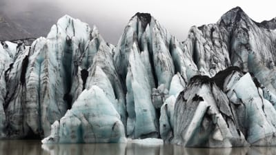 glaciär på Island