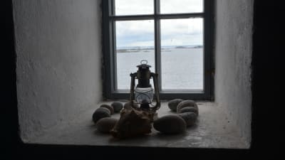Utsikten från ett av fönstren i Söderskär fyr