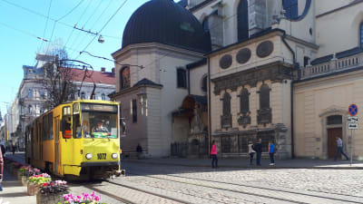 Spårvagn i Lviv.