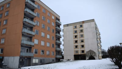 Höghus från 1970-talet.