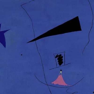 Mirós verk Peinture (Étoile Bleue