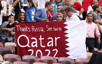 Qatar arrangerar fotbolls-VM 2022. 