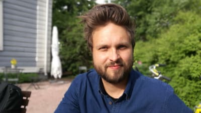 Jussi Sorjanen, ny konstnärlig ledare för Teater Viirus. I Kajsaniemi i juni 2018.